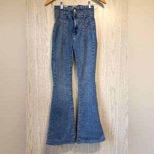 Free People We The Free “Twenty-Five” High Rise Paperbag Waist Jeans Size 25